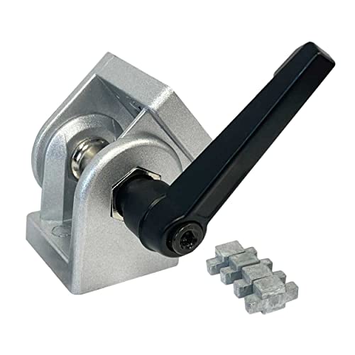 SCHMIDT systemprofile Gelenk 40 Nut 8 Aluminium 40x40 Winkel Profil-Verbinder Klemmhebel Kern-Nutmontage Aluprofil-Zubehör von SCHMIDT systemprofile