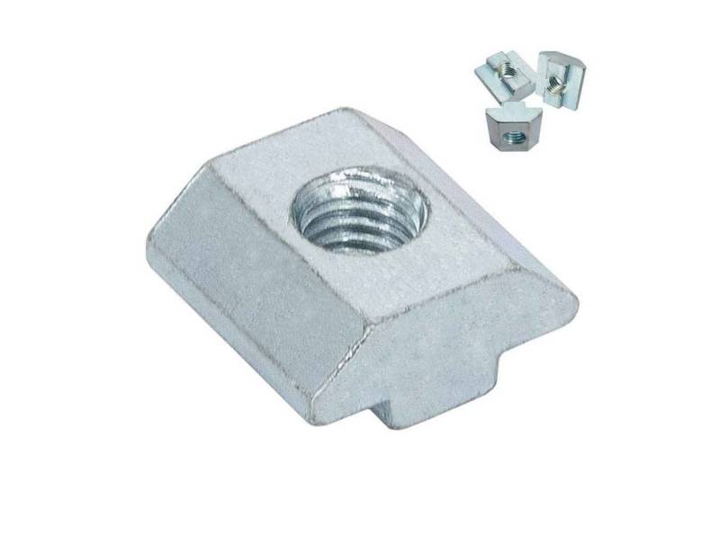 SCHMIDT systemprofile Profil 100x Nutenstein M6 Nut 8 Stahl verzinkt Gleitmutter mit Steg von SCHMIDT systemprofile