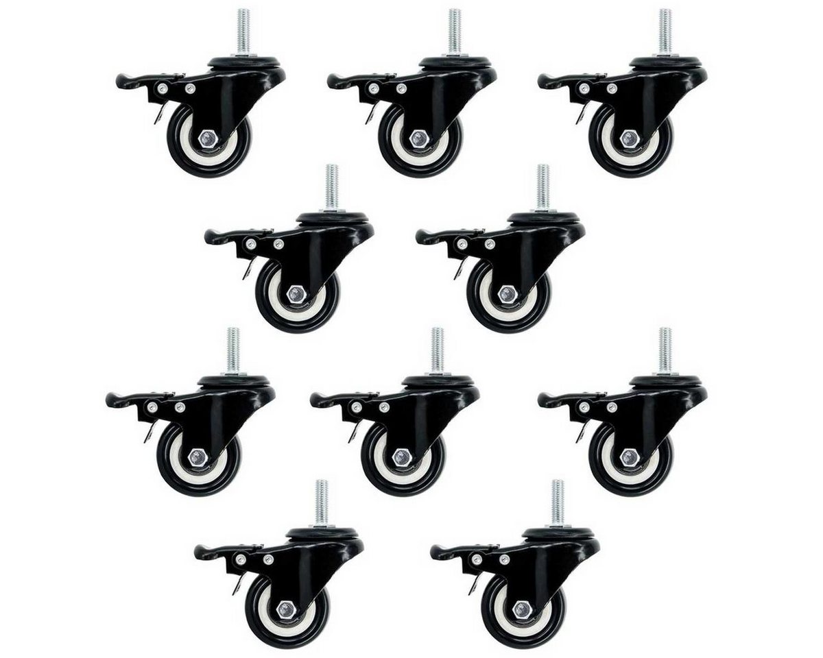 SCHMIDT systemprofile Profil 10x Lenkrolle mit Bremse M8 Transportrolle Schwenkrolle von SCHMIDT systemprofile