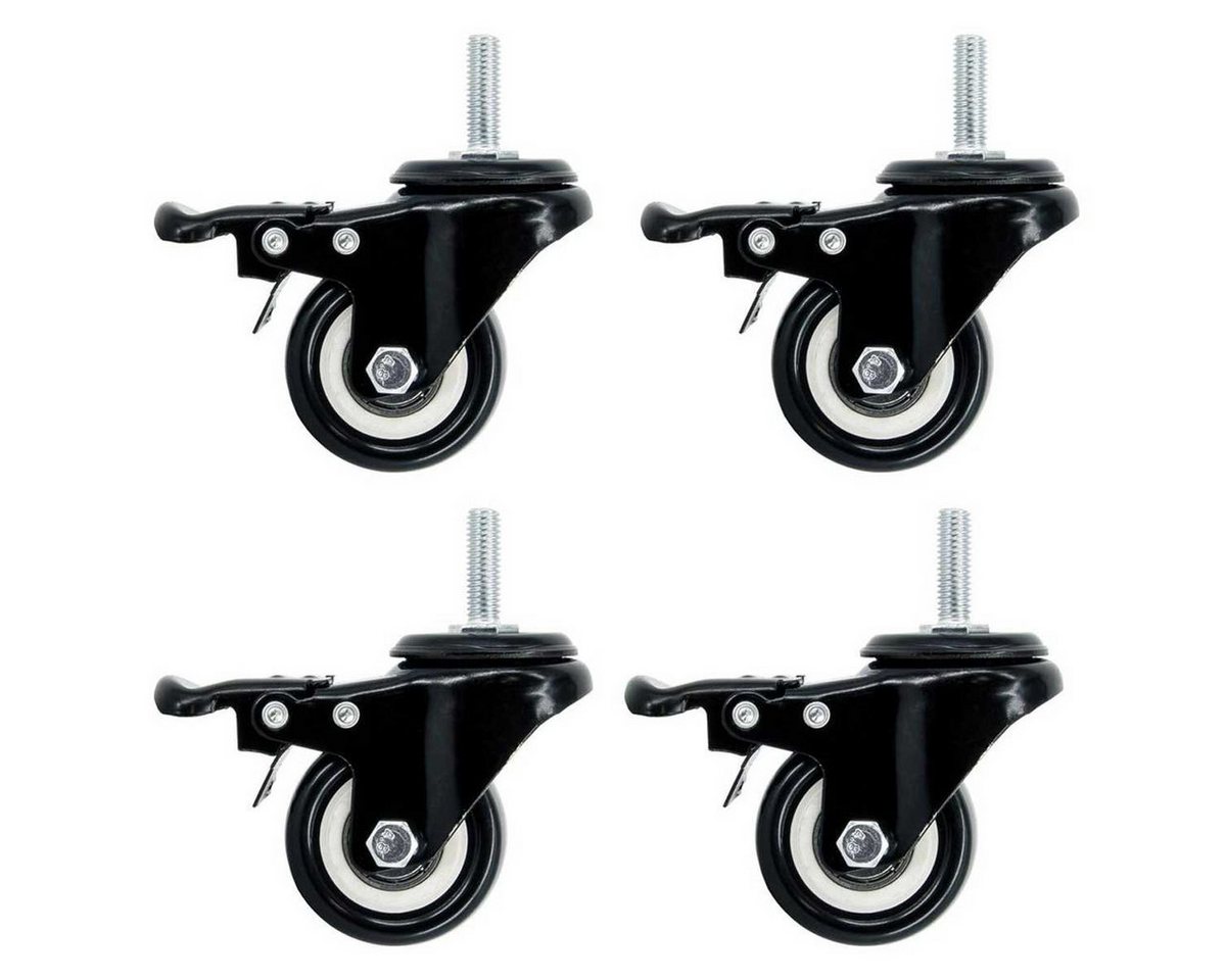 SCHMIDT systemprofile Profil 4x Lenkrolle mit Bremse M8 Transportrolle Schwenkrolle von SCHMIDT systemprofile