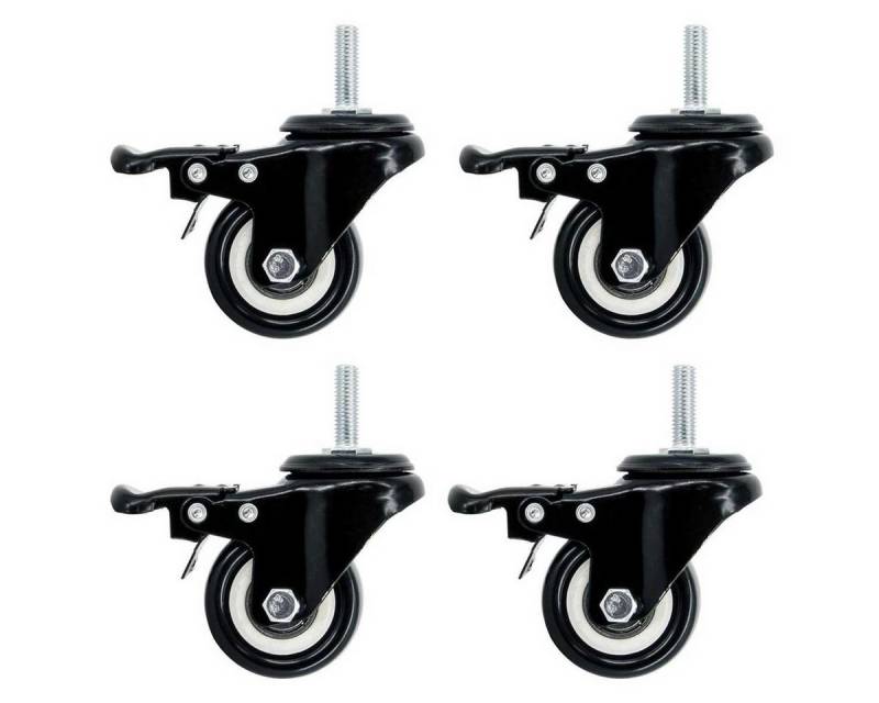 SCHMIDT systemprofile Profil 4x Lenkrolle mit Bremse M8 Transportrolle Schwenkrolle von SCHMIDT systemprofile