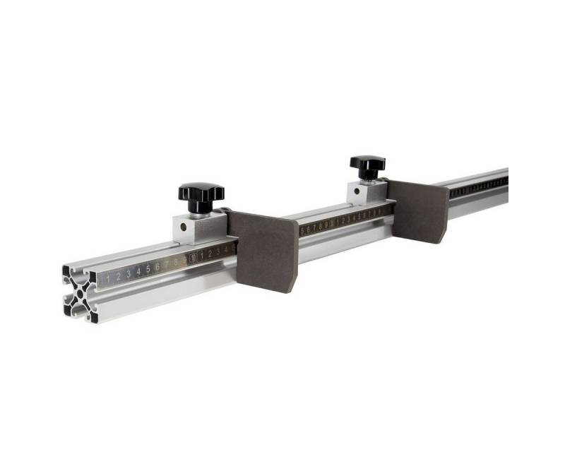 SCHMIDT systemprofile Profil Längenanschlag 2 m Aluminium-Profil Links-Rechts Maß 2x Ablängklappe von SCHMIDT systemprofile