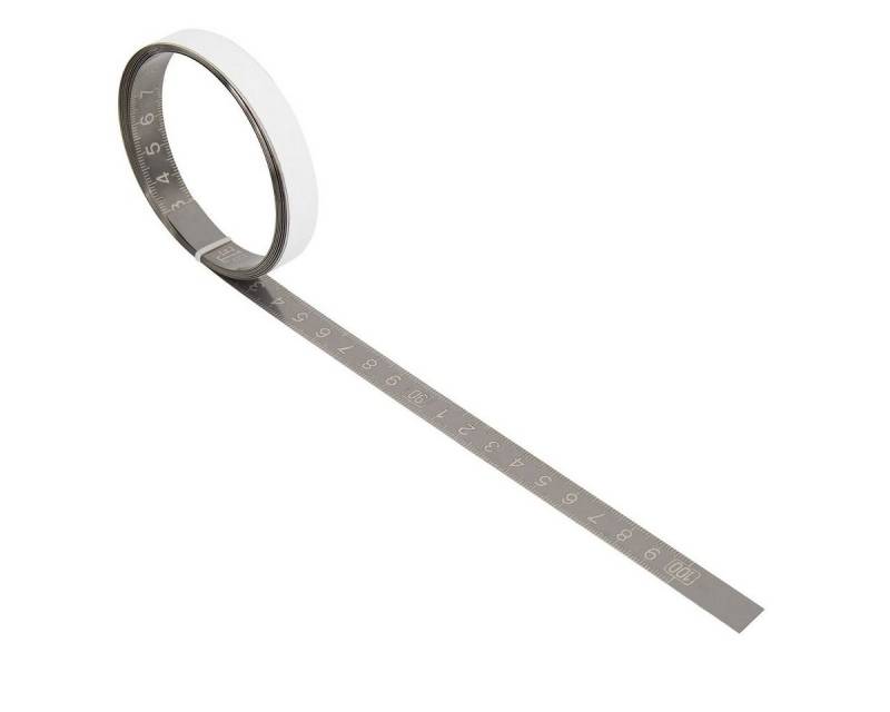 SCHMIDT systemprofile Profil Maßband 1m-1m Mitte Edelstahl Skalenbandmaß klebend von SCHMIDT systemprofile