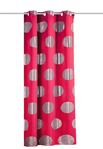 SCHMIDTGARD STOFFE Deko-Ösenschal Sara, 245x140 cm, mit Kreis-Motiven rot von Home Fashion