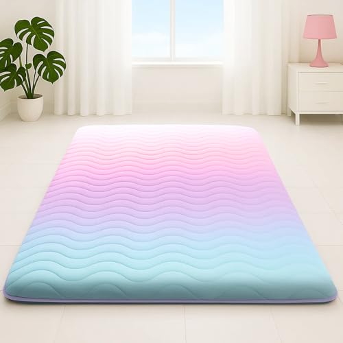 Japanische Bodenmatratze, 100 % hochdichter, bequemer Schaumstoff, 10,2 cm dicke, faltbare Matratze, Tatami-Matte, Isomatte, ideal für Komfort und Unterstützung, Kinder-Bodenliege, Bett, Sofa Japanische Bodenmatratze, 100 % hochdichter, bequemer Schaumstoff, 10,2 cm dicke, faltbare Matratze, Tatami-Matte, Isomatte, ideal für Komfort und Unterstützung, Kinder-Bodenliege, Bett, Sofa von SCHNAUZER HOME