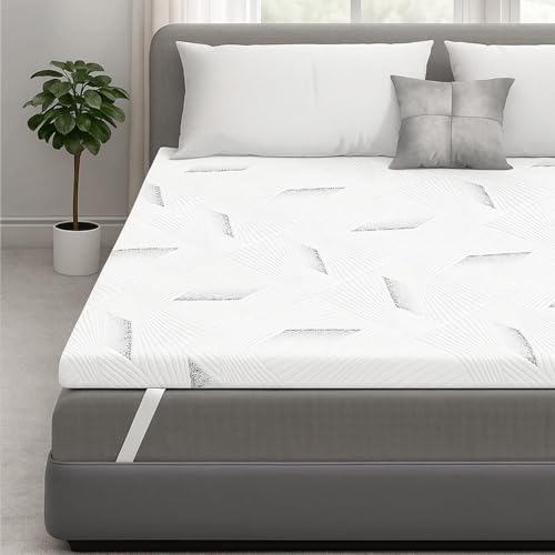 Matratzen Topper, 7,5cm Höhe Zwei Härtegrade H2&H3 Gel Memory Foam, Öko-TEX® Zertifiziert, Abnehmbaren und Waschbaren Bezug, Geeignet für Boxspringbett und Schlafsofa(140 x 200 cm) von SCHNAUZER HOME