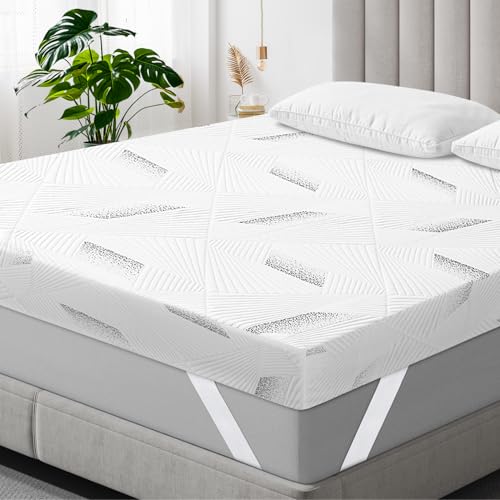 SCHNAUZER HOME Matratzen Topper, 7,5cm Höhe Zwei Härtegrade H2&H3 Gel Memory Foam, Öko-TEX® Zertifiziert, Abnehmbaren und Waschbaren Bezug, Geeignet für Boxspringbett und Schlafsofa(140 x 200 cm) von SCHNAUZER HOME