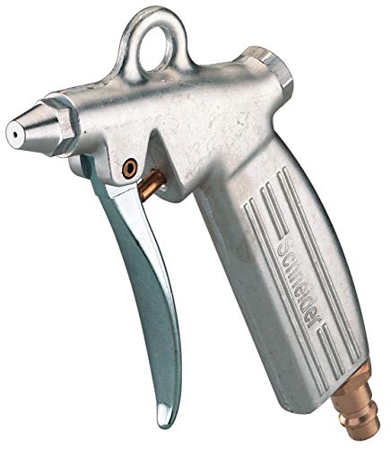 SCHNEIDER Ausblaspistole AP-BM-SN Mit Stecknippel für Schnellkupplung, Handliche Pistolenform,mit kurzer Düse, max. Druck 8 Bar, Legierter Stahl von SCHNEIDER AIRSYSTEMS