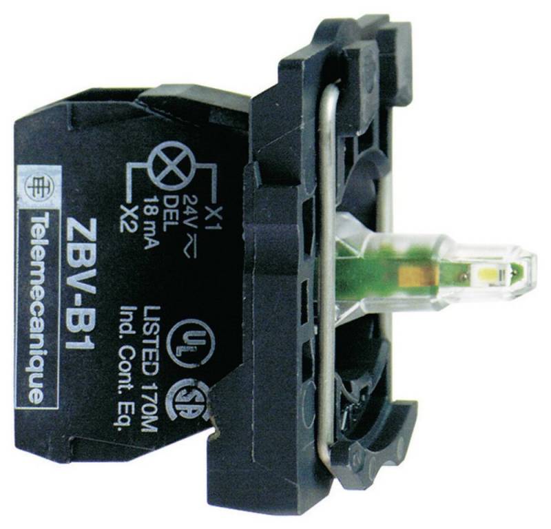 SCHNEIDER Lampenfassung Schneider Electric ZB5AVB1 LED-Element mit Befestigungsadapter, mit La, (ZB5AVB1) von SCHNEIDER