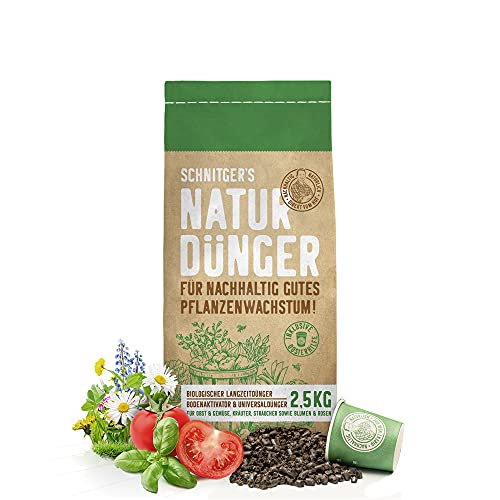 Naturdünger - Universal Pflanzendünger in Bio-Qualität - Langzeitdünger für nachhaltig gutes Pflanzenwachstum - mit Dosierhilfe - einfach & unbedenklich düngen - Dünger von SCHNITGER’s - 2,5kg Naturdünger - Universal Pflanzendünger in Bio-Qualität - Langzeitdünger für nachhaltig gutes Pflanzenwachstum - mit Dosierhilfe - einfach & unbedenklich düngen - Dünger von SCHNITGER’s - 2,5kg von SCHNITGER's