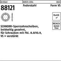 Sperrzahnscheibe R 88121 beidseitig gezahnt VS 12 x18 x1,5 Federstahl von SCHNORR