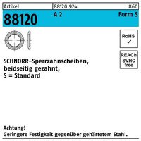 Sperrzahnscheibe r 88120 beidseitig gezahnt s 3 x5,5x0,45 a 2 von SCHNORR