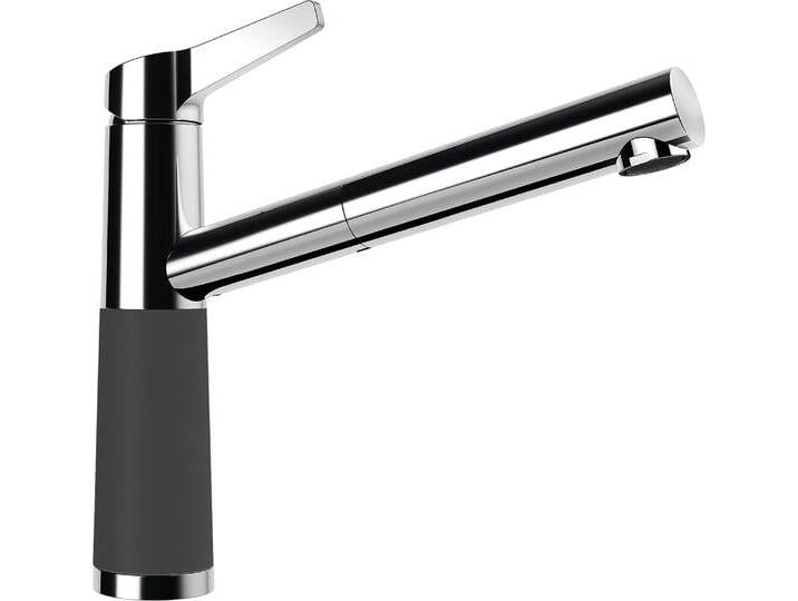 Küchenarmatur SCHOCK SC-510 SB ND , lila (dusk), B:20,1cm H:22,8cm Ø:5,1cm, Messing, Armaturen, Niederdruck, ausziehbar, Rückflussverhinderer, Schwenkbereich 120 von SCHOCK