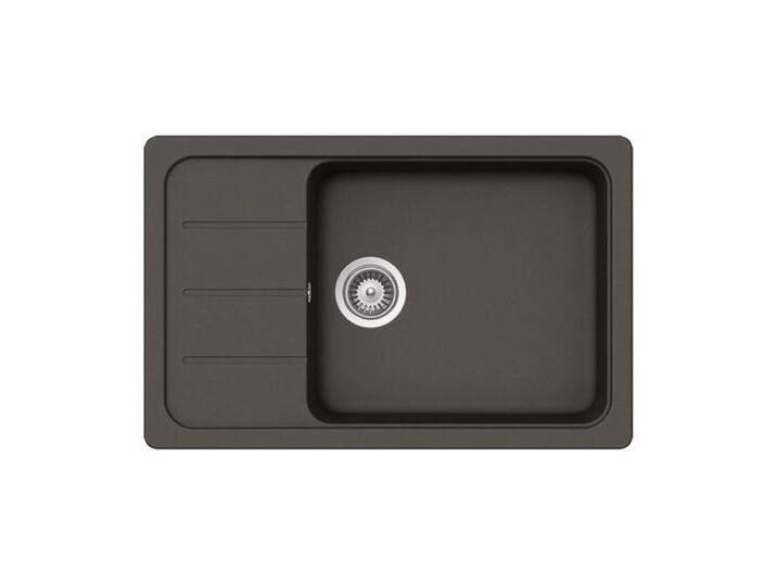 Schock Granitspüle Cristalite Formhaus D-100 LS U Asphalt GAS Exzenterbedienung, 0/0 cm, Asphalt von SCHOCK