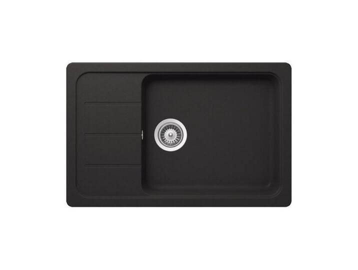 Schock Granitspüle Cristalite Formhaus D-100 LS U Onyx GON Exzenterbedienung, 0/0 cm, Onyx von SCHOCK