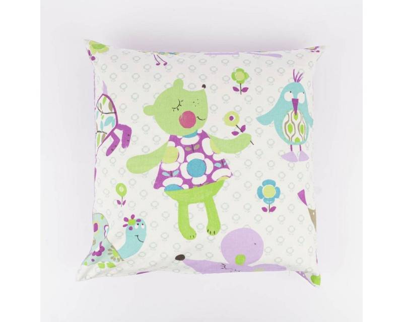 SCHÖNER LEBEN. Dekokissen Wendekissenhülle für Kinder Amelie & Friends Dinky Dots lila 50x50cm von SCHÖNER LEBEN.