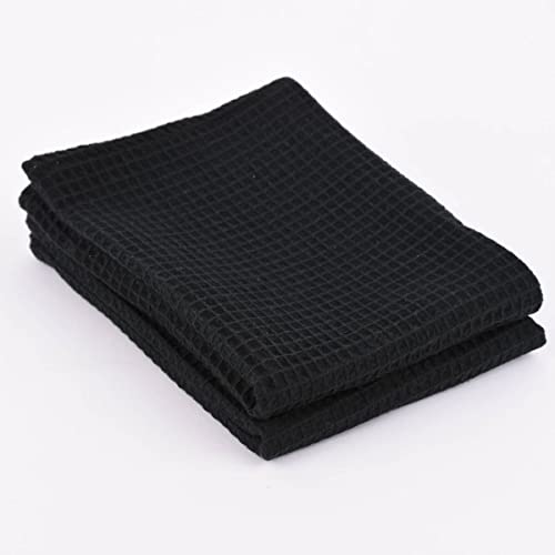 SCHÖNER LEBEN. Geschirrtuch 2er Set Waffelpique einfarbig 50x70cm, Farbe:schwarz SCHÖNER LEBEN. Geschirrtuch 2er Set Waffelpique einfarbig 50x70cm, Farbe:schwarz von SCHÖNER LEBEN.