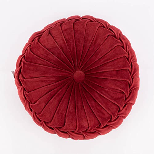 SCHÖNER LEBEN. Kissen Samtkissen rund Bordeaux rot 40x12cm SCHÖNER LEBEN. Kissen Samtkissen rund Bordeaux rot 40x12cm von SCHÖNER LEBEN.