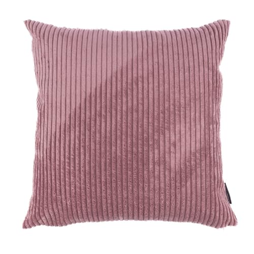 SCHÖNER LEBEN. Kissenhülle Breitcord Baby Rib Mauve div. Größen, Größe:40x40cm (HxB) von SCHÖNER LEBEN.