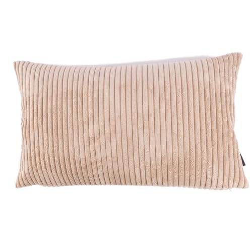 SCHÖNER LEBEN. Kissenhülle Breitcord Baby Rib beige div. Größen, Größe:30x50cm (HxB) von SCHÖNER LEBEN.