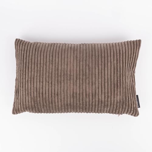 SCHÖNER LEBEN. Kissenhülle Breitcord Baby Rib braun div. Größen, Größe:40x60cm (HxB) von SCHÖNER LEBEN.
