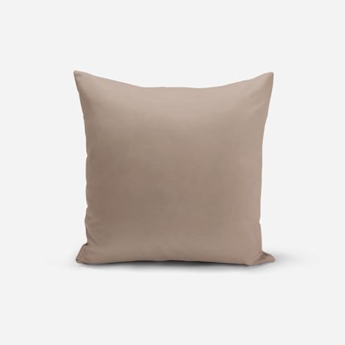 SCHÖNER LEBEN. Kissenhülle Outdoor Uni Taupe div. Größen, Größe:80x80cm (HxB) von SCHÖNER LEBEN.