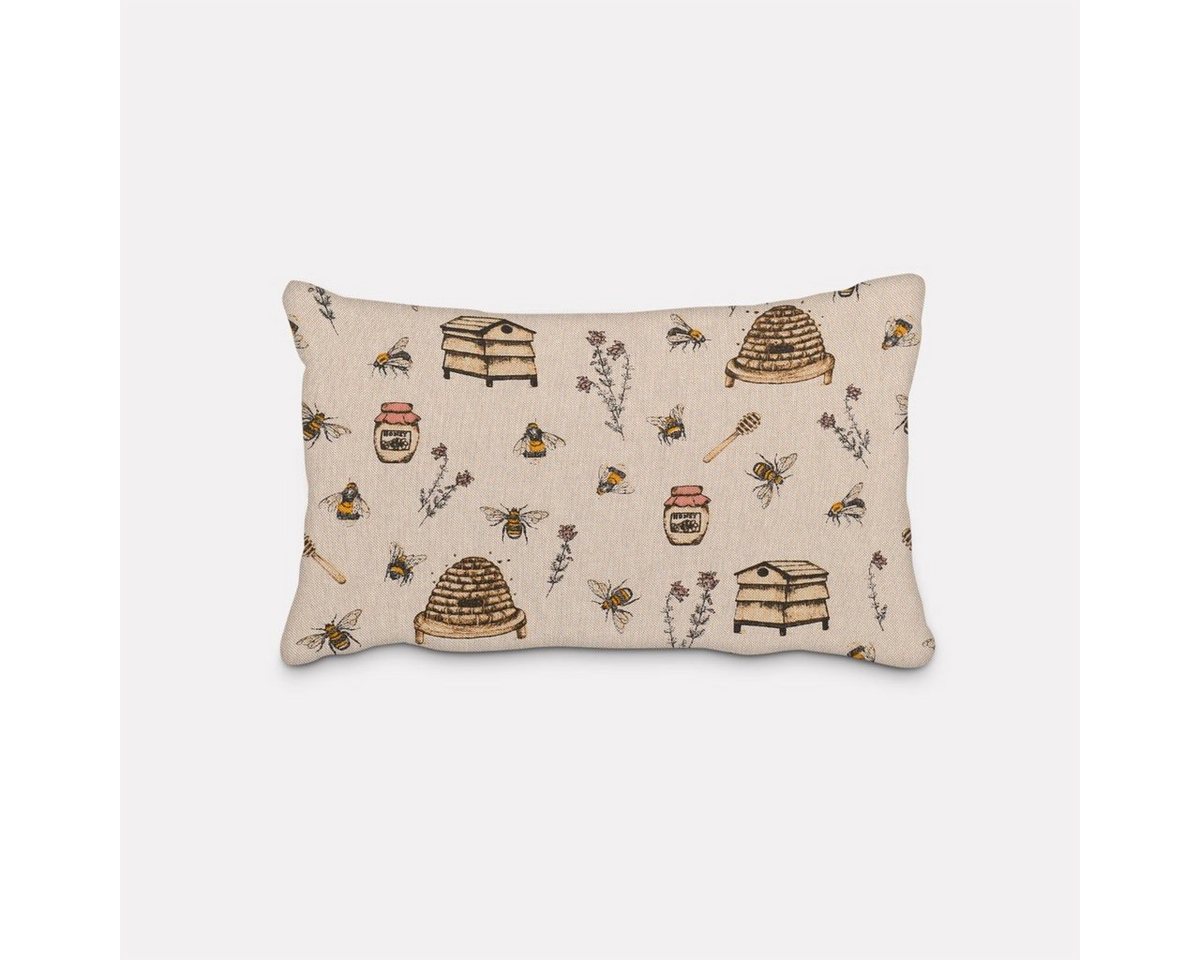 SCHÖNER LEBEN. Dekokissen SCHÖNER LEBEN. Kissenhülle Bee Honey Buzzing Honig Bienen Korb natur SCHÖNER LEBEN. Dekokissen SCHÖNER LEBEN. Kissenhülle Bee Honey Buzzing Honig Bienen Korb natur von SCHÖNER LEBEN.
