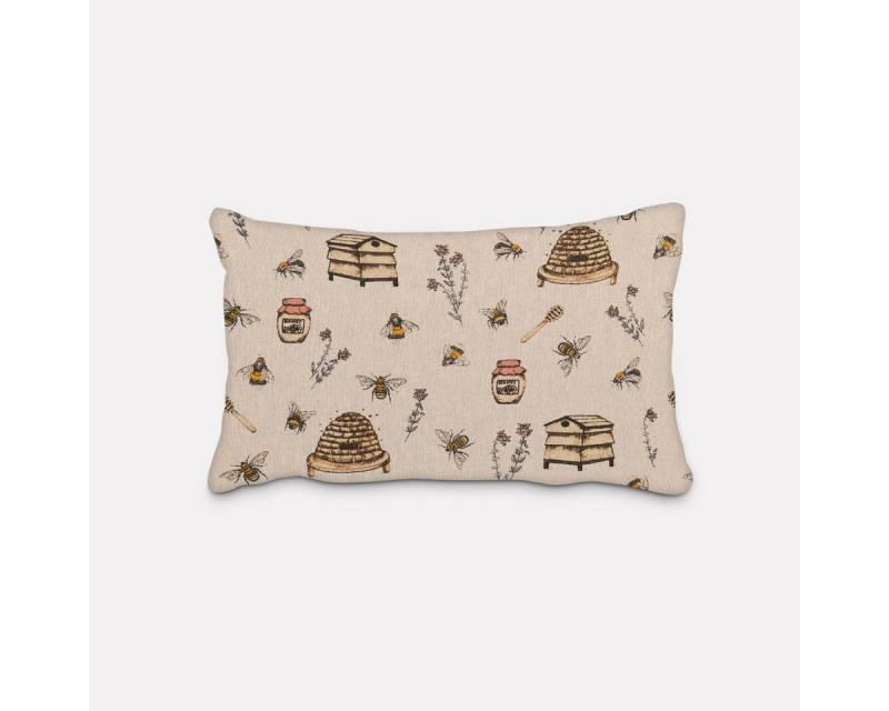 SCHÖNER LEBEN. Dekokissen SCHÖNER LEBEN. Kissenhülle Bee Honey Buzzing Honig Bienen Korb natur SCHÖNER LEBEN. Dekokissen SCHÖNER LEBEN. Kissenhülle Bee Honey Buzzing Honig Bienen Korb natur von SCHÖNER LEBEN.