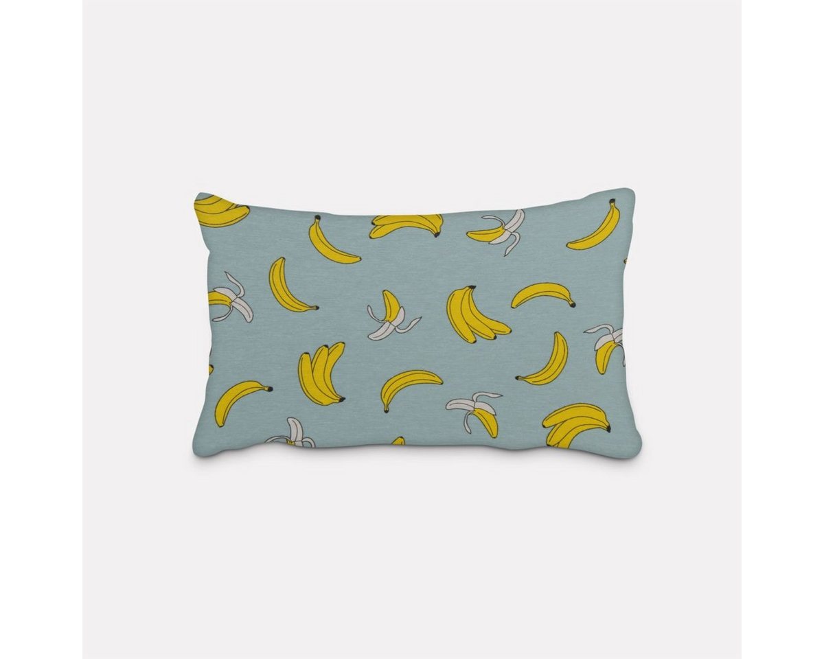 SCHÖNER LEBEN. Kissenhülle »SCHÖNER LEBEN. Kissenhülle Popart Bananen mint gelb verschiedene Größen«, handmade von SCHÖNER LEBEN.