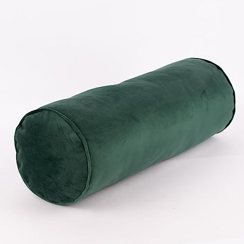 SCHÖNER LEBEN. Nackenrolle aus Samt mit Keder und Reißverschluss grün 20x55cm SCHÖNER LEBEN. Nackenrolle aus Samt mit Keder und Reißverschluss grün 20x55cm von SCHÖNER LEBEN.