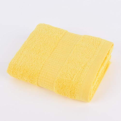 SCHÖNER LEBEN. Qualitätsfrottee Handtuch 100% Baumwolle 500g/qm gelb, Auswahl Größe:Handtuch 50 x 100 cm von SCHÖNER LEBEN.