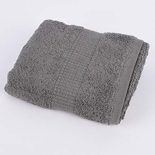 SCHÖNER LEBEN. Qualitätsfrottee Handtuch 100% Baumwolle 500g/qm grau, Auswahl Größe:Handtuch 50 x 100 cm von SCHÖNER LEBEN.