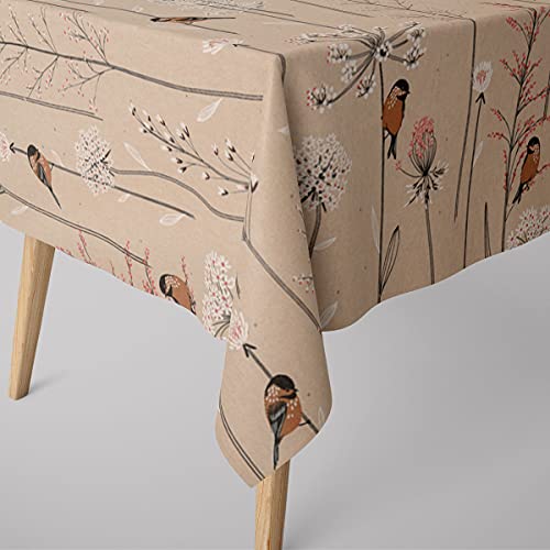 SCHÖNER LEBEN. Tischdecke Leinenlook Soft Branch Blüten Gräser Vögel Natur rosa Verschiedene Größen, Größe:90x90cm SCHÖNER LEBEN. Tischdecke Leinenlook Soft Branch Blüten Gräser Vögel Natur rosa Verschiedene Größen, Größe:90x90cm von SCHÖNER LEBEN.