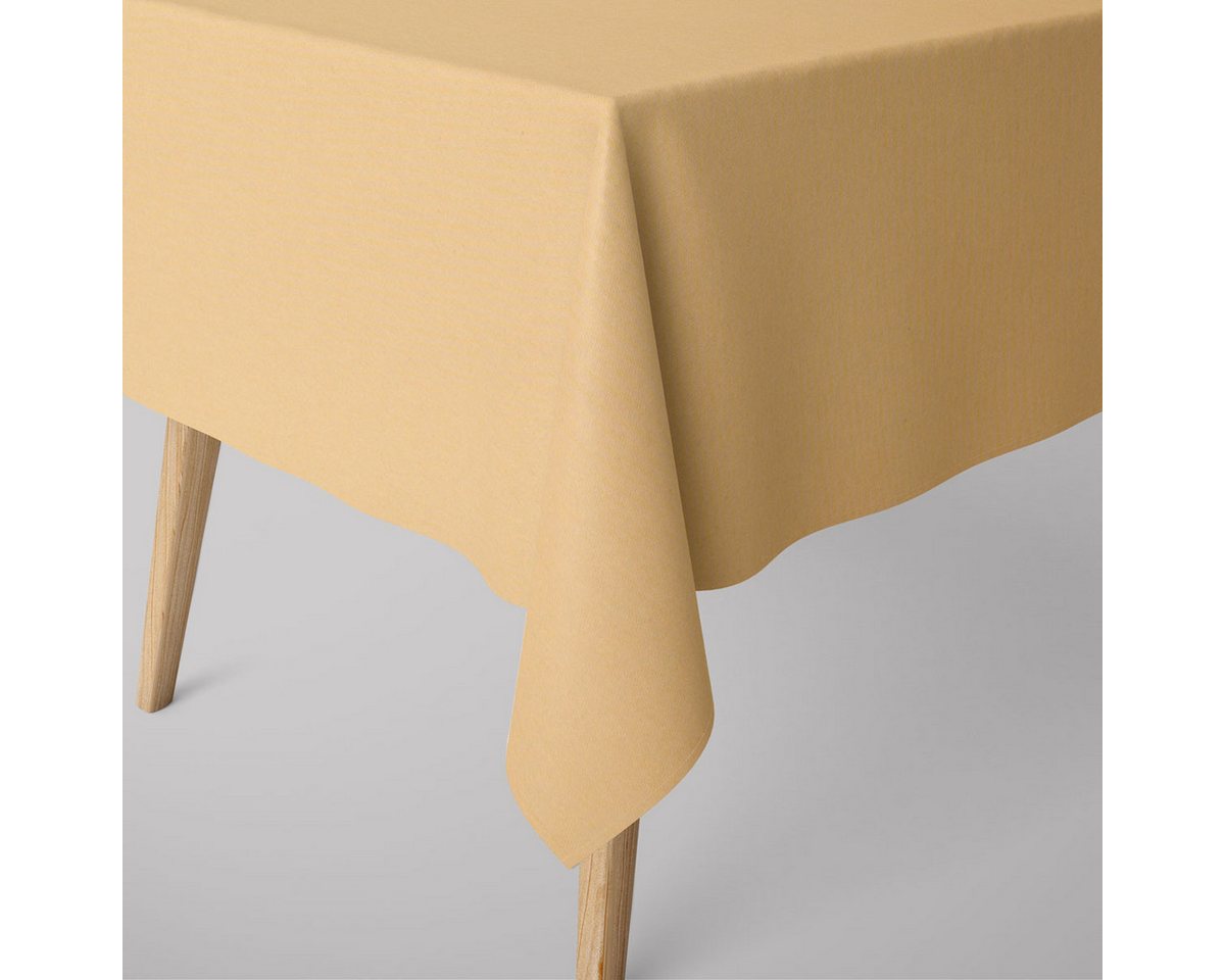 SCHÖNER LEBEN. Tischdecke SCHÖNER LEBEN. Tischdecke Leinenlook uni pastell gelb div. Größen, handmade SCHÖNER LEBEN. Tischdecke SCHÖNER LEBEN. Tischdecke Leinenlook uni pastell gelb div. Größen, handmade von SCHÖNER LEBEN.