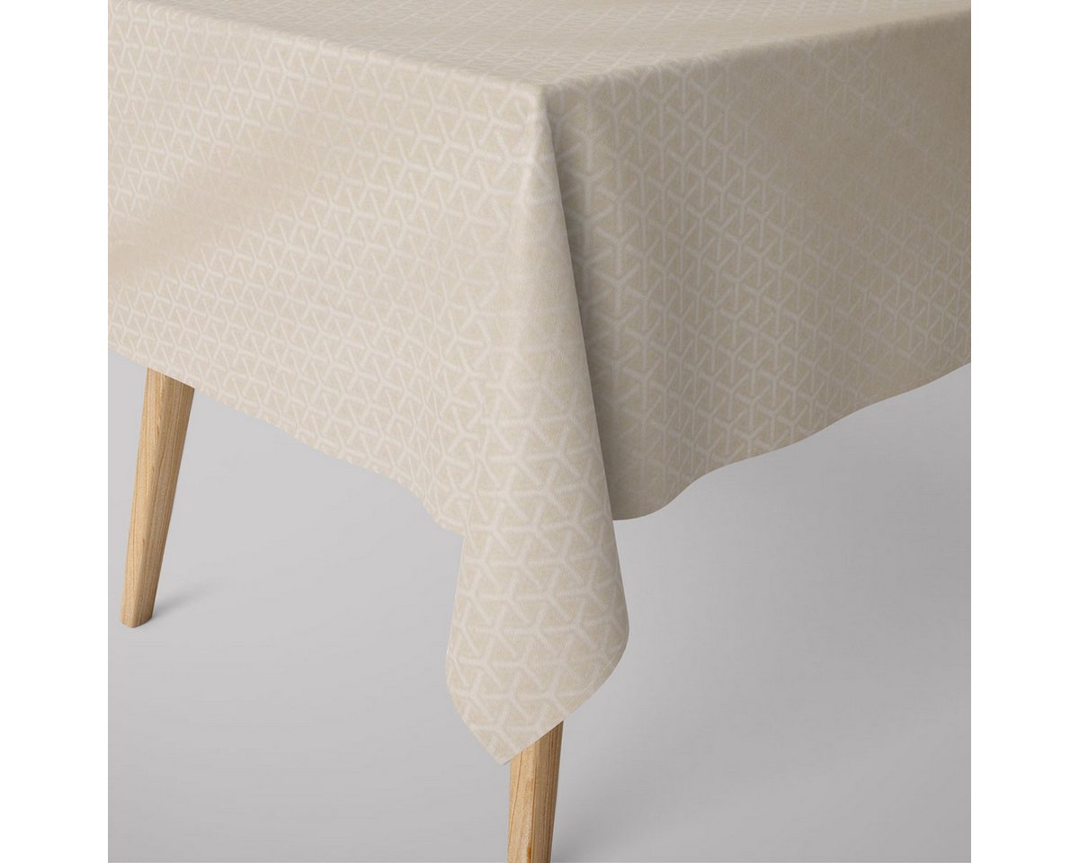 SCHÖNER LEBEN. Tischdecke SCHÖNER LEBEN. Tischdecke geometrisch Linien Y natur weiß div. Größen, handmade SCHÖNER LEBEN. Tischdecke SCHÖNER LEBEN. Tischdecke geometrisch Linien Y natur weiß div. Größen, handmade von SCHÖNER LEBEN.
