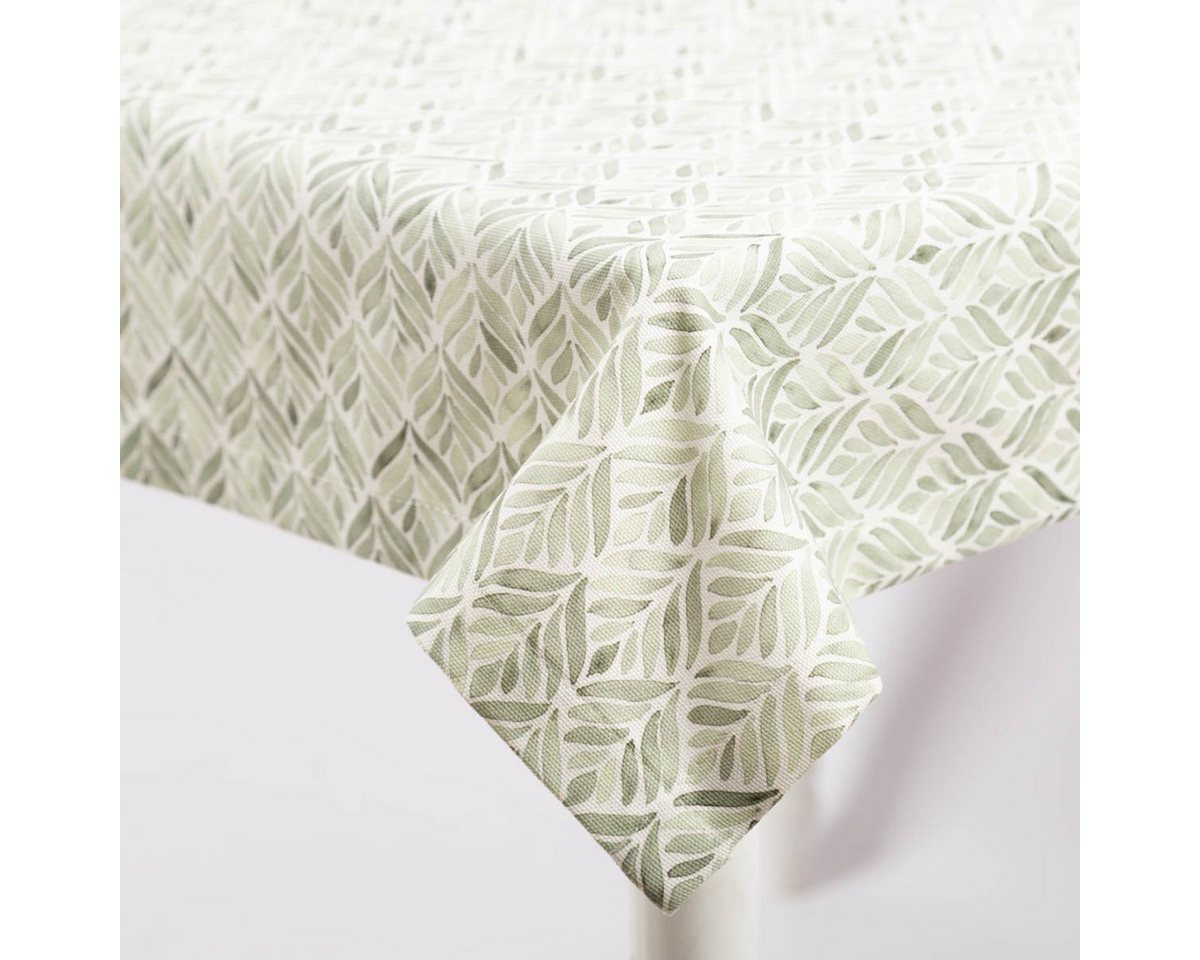 SCHÖNER LEBEN. Tischdecke Tischdecke BW Aquarell Ornamente weiß grün von SCHÖNER LEBEN., Digitaldruck SCHÖNER LEBEN. Tischdecke Tischdecke BW Aquarell Ornamente weiß grün von SCHÖNER LEBEN., Digitaldruck von SCHÖNER LEBEN.