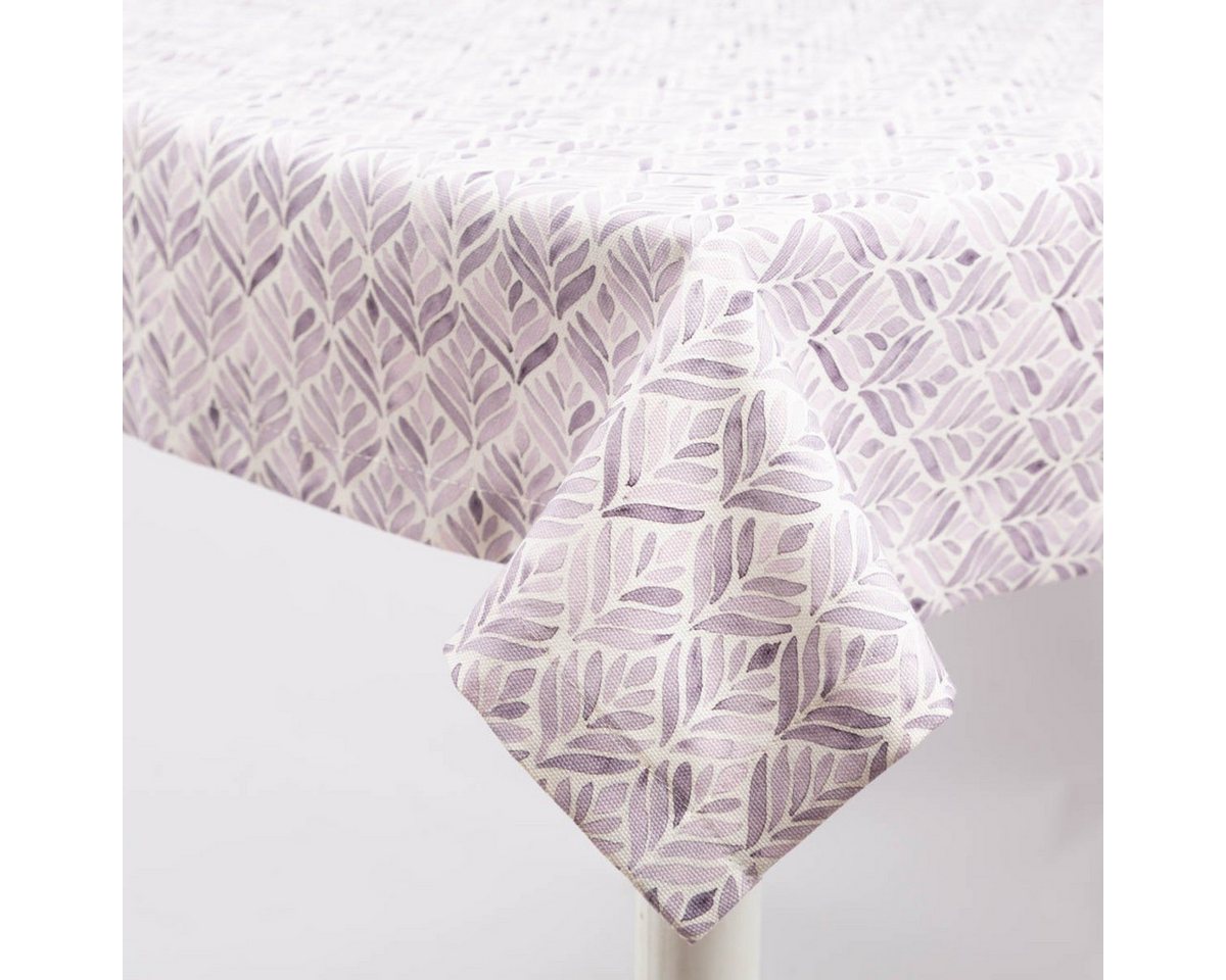 SCHÖNER LEBEN. Tischdecke Tischdecke BW Aquarell Ornamente weiß lila von SCHÖNER LEBEN., Digitaldruck SCHÖNER LEBEN. Tischdecke Tischdecke BW Aquarell Ornamente weiß lila von SCHÖNER LEBEN., Digitaldruck von SCHÖNER LEBEN.