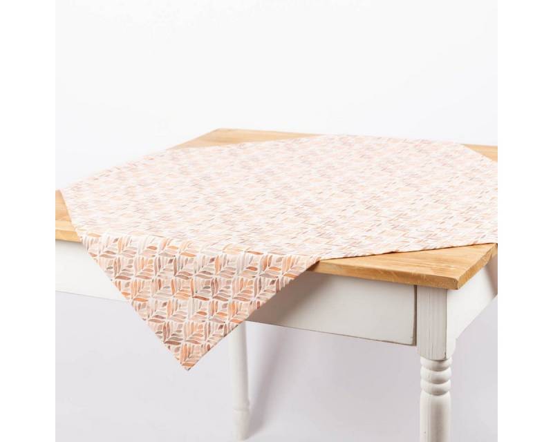 SCHÖNER LEBEN. Tischdecke Tischdecke BW Aquarell Ornamente weiß terracotta von SCHÖNER LEBEN., Digitaldruck SCHÖNER LEBEN. Tischdecke Tischdecke BW Aquarell Ornamente weiß terracotta von SCHÖNER LEBEN., Digitaldruck von SCHÖNER LEBEN.