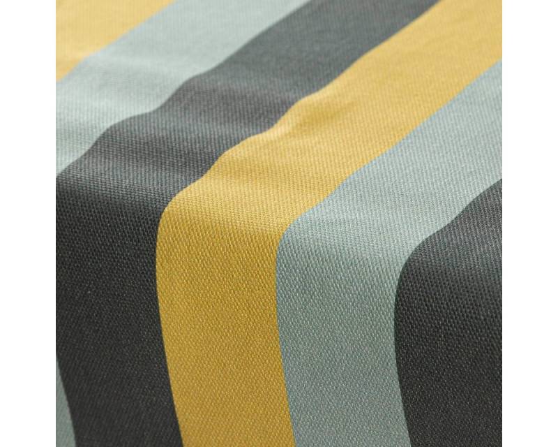 SCHÖNER LEBEN. Tischdecke Tischdecke BW Streifen grün grau blau von SCHÖNER LEBEN., Digitaldruck von SCHÖNER LEBEN.
