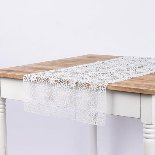 SCHÖNER LEBEN. Tischläufer Häkelspitze Amira weiß 40x150cm SCHÖNER LEBEN. Tischläufer Häkelspitze Amira weiß 40x150cm von SCHÖNER LEBEN.