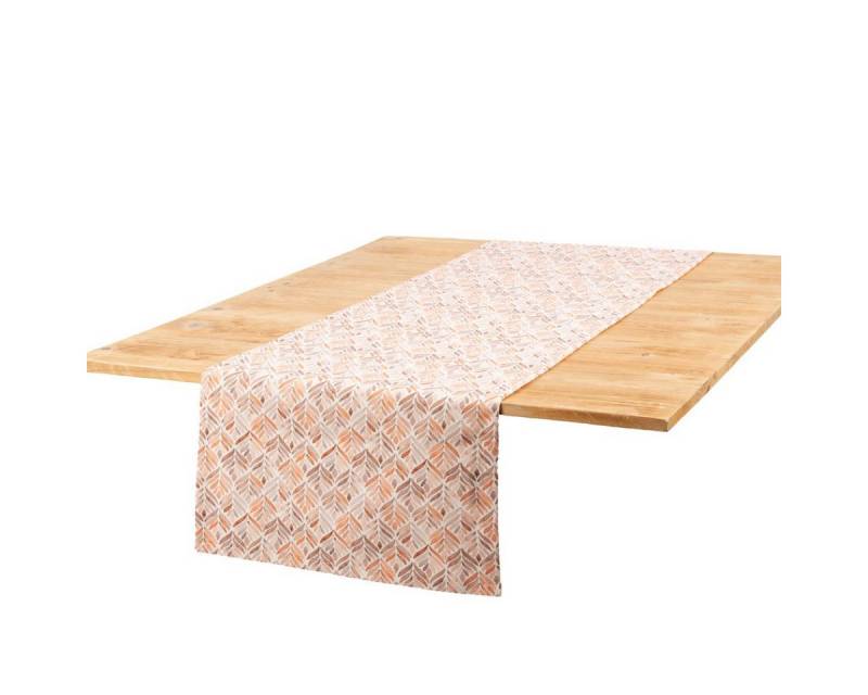 SCHÖNER LEBEN. Tischläufer Tischläufer Aquarell Ornamente weiß terra 40x160cm von SCHÖNER LEBEN., Digitaldruck SCHÖNER LEBEN. Tischläufer Tischläufer Aquarell Ornamente weiß terra 40x160cm von SCHÖNER LEBEN., Digitaldruck von SCHÖNER LEBEN.