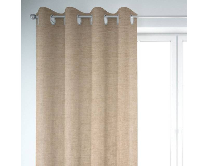 SCHÖNER LEBEN. Vorhang SCHÖNER LEBEN. Thermovorhang Akustik INUIT beige 245cm, Ösen, abdunkelnd, Kunstfaser, handmade SCHÖNER LEBEN. Vorhang SCHÖNER LEBEN. Thermovorhang Akustik INUIT beige 245cm, Ösen, abdunkelnd, Kunstfaser, handmade von SCHÖNER LEBEN.