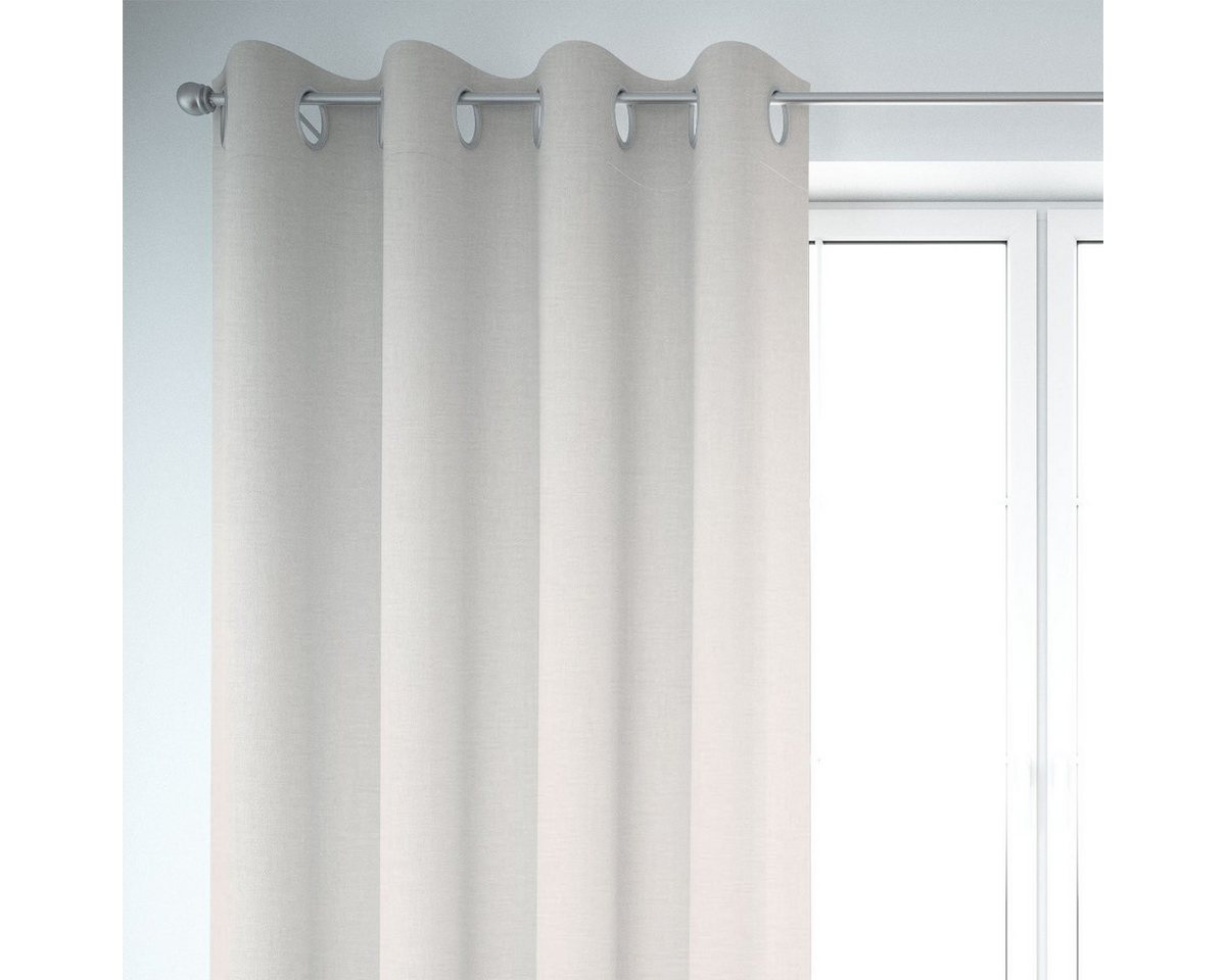 SCHÖNER LEBEN. Vorhang SCHÖNER LEBEN. Thermovorhang Verdunkelung INUIT weiß 245cm, Ösen, abdunkelnd, Kunstfaser, handmade SCHÖNER LEBEN. Vorhang SCHÖNER LEBEN. Thermovorhang Verdunkelung INUIT weiß 245cm, Ösen, abdunkelnd, Kunstfaser, handmade von SCHÖNER LEBEN.