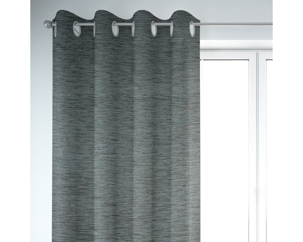 SCHÖNER LEBEN. Vorhang SCHÖNER LEBEN. Thermovorhang blaugrau 245cm, Ösen, abdunkelnd, Kunstfaser, handmade SCHÖNER LEBEN. Vorhang SCHÖNER LEBEN. Thermovorhang blaugrau 245cm, Ösen, abdunkelnd, Kunstfaser, handmade von SCHÖNER LEBEN.