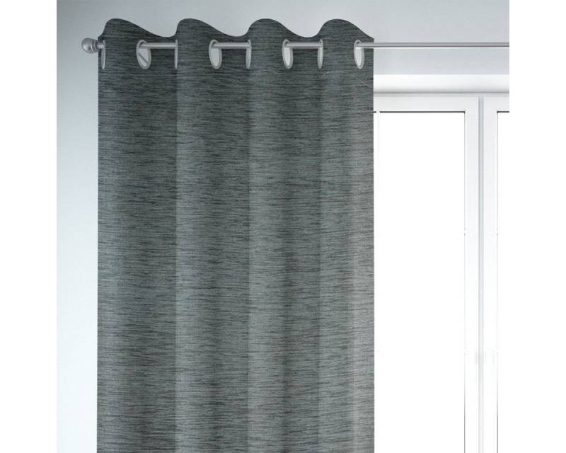 SCHÖNER LEBEN. Vorhang SCHÖNER LEBEN. Thermovorhang blaugrau 245cm, Ösen, abdunkelnd, Kunstfaser, handmade SCHÖNER LEBEN. Vorhang SCHÖNER LEBEN. Thermovorhang blaugrau 245cm, Ösen, abdunkelnd, Kunstfaser, handmade von SCHÖNER LEBEN.