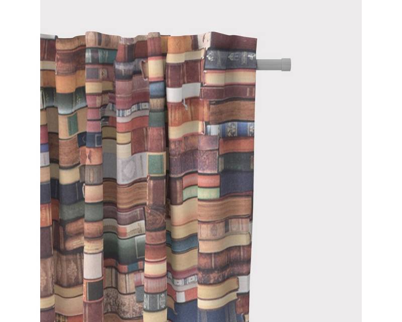 SCHÖNER LEBEN. Vorhang SCHÖNER LEBEN. Vorhang Digitaldruck Bücher Books bunt 245cm, blickdicht, Baumwolle, Digitaldruck SCHÖNER LEBEN. Vorhang SCHÖNER LEBEN. Vorhang Digitaldruck Bücher Books bunt 245cm, blickdicht, Baumwolle, Digitaldruck von SCHÖNER LEBEN.