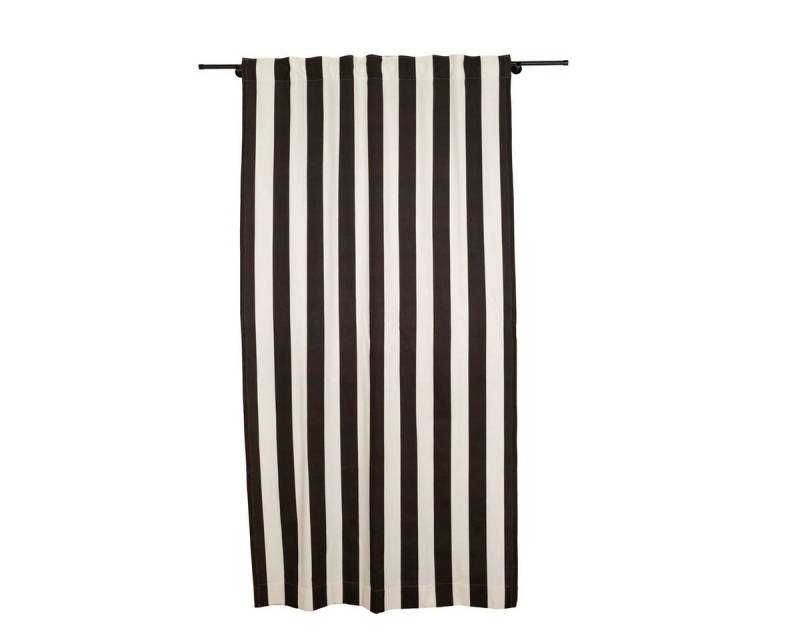 SCHÖNER LEBEN. Vorhang SCHÖNER LEBEN. Vorhang Streifen Schwarz Ecru 245x130cm Smokband, Smokband, blickdicht, Baumwolle, Digitaldruck SCHÖNER LEBEN. Vorhang SCHÖNER LEBEN. Vorhang Streifen Schwarz Ecru 245x130cm Smokband, Smokband, blickdicht, Baumwolle, Digitaldruck von SCHÖNER LEBEN.