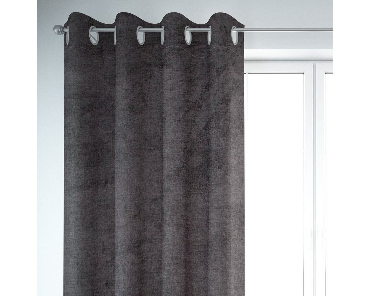 SCHÖNER LEBEN. Vorhang SCHÖNER LEBEN. Vorhang Thermovorhang Soft Teddy Deluxe dunkelgrau 245c, Ösen, abdunkelnd, Polyester, handmade SCHÖNER LEBEN. Vorhang SCHÖNER LEBEN. Vorhang Thermovorhang Soft Teddy Deluxe dunkelgrau 245c, Ösen, abdunkelnd, Polyester, handmade von SCHÖNER LEBEN.