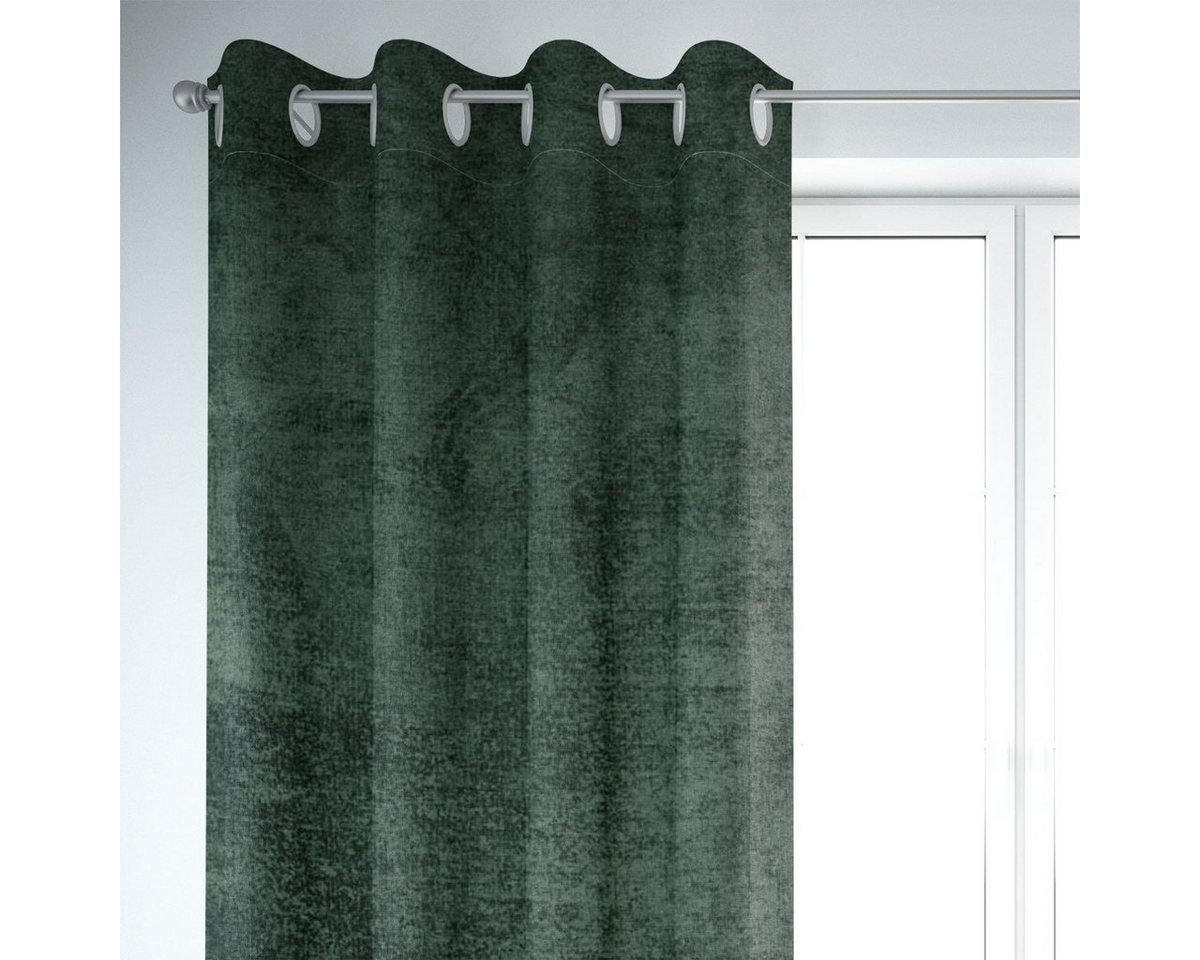 SCHÖNER LEBEN. Vorhang SCHÖNER LEBEN. Vorhang Thermovorhang Soft Teddy Deluxe dunkelgrün 245, Ösen, Lichtschutz, Polyester, handmade SCHÖNER LEBEN. Vorhang SCHÖNER LEBEN. Vorhang Thermovorhang Soft Teddy Deluxe dunkelgrün 245, Ösen, Lichtschutz, Polyester, handmade von SCHÖNER LEBEN.