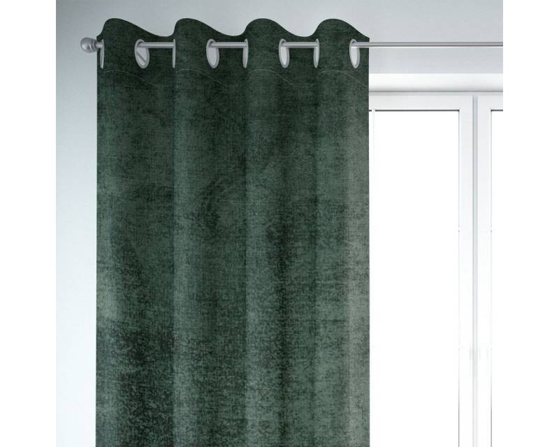 SCHÖNER LEBEN. Vorhang SCHÖNER LEBEN. Vorhang Thermovorhang Soft Teddy Deluxe dunkelgrün 245, Ösen, Lichtschutz, Polyester, handmade SCHÖNER LEBEN. Vorhang SCHÖNER LEBEN. Vorhang Thermovorhang Soft Teddy Deluxe dunkelgrün 245, Ösen, Lichtschutz, Polyester, handmade von SCHÖNER LEBEN.